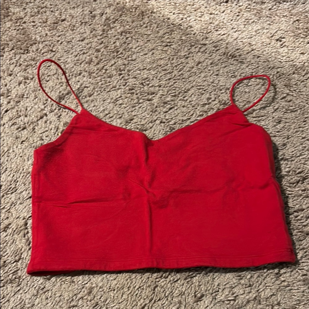 Red Spaghetti Strap Top